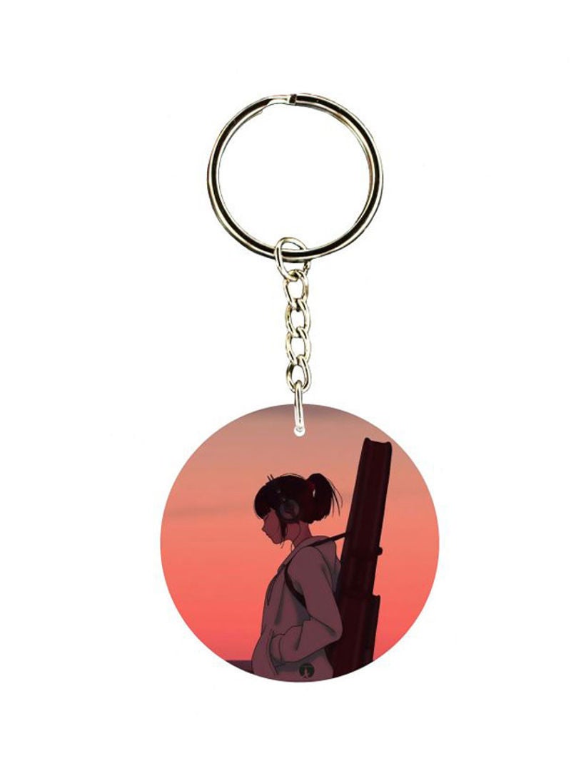 Cartoon Printed Keychain