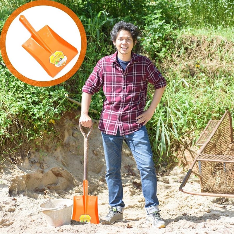 Heavy Duty Small Garden Shovel Multipurpose Polished Iron Tool for Soil and Coal - Image 5