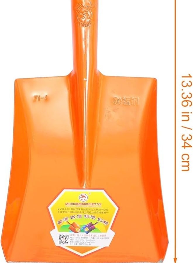 Heavy Duty Small Garden Shovel Multipurpose Polished Iron Tool for Soil and Coal - Image 3