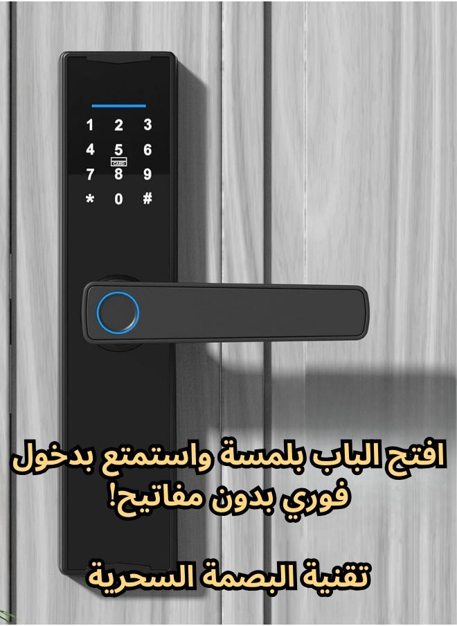 Generic Smart Fingerprint Lock with Tuya App – Electronic Password Lock for Homes, Apartments, Offices & Hotels | Full Smart Security  - Image 2