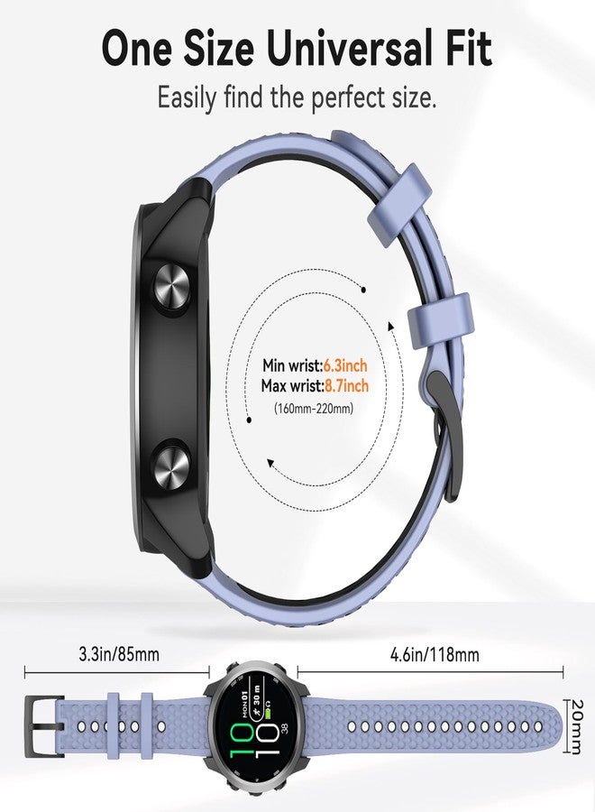 OVERSTEP Compatible with Garmin Forerunner 245/Forerunner 645 Watch Band, 20mm Replacement Bands for Venu/Venu SQ/Venu SQ2/Venu 2 Plus/Forerunner 158/165/55/Vivoactive 3/Vivoactive 5 Smart Watch - Image 3