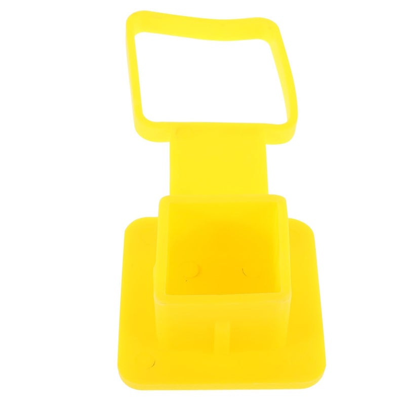 Universal Square Trailer Hitch Cover Rubber Plug Cap for Truck Tow Receiver Tube Protection - Image 2