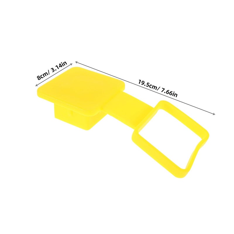 Universal Square Trailer Hitch Cover Rubber Plug Cap for Truck Tow Receiver Tube Protection - Image 3