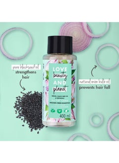 love beauty and planet Hairfall Control Shampoo With Onion, Blackseed Oil And Patchouli, Sulphate And Paraben Free, 200 Ml  - Image 3