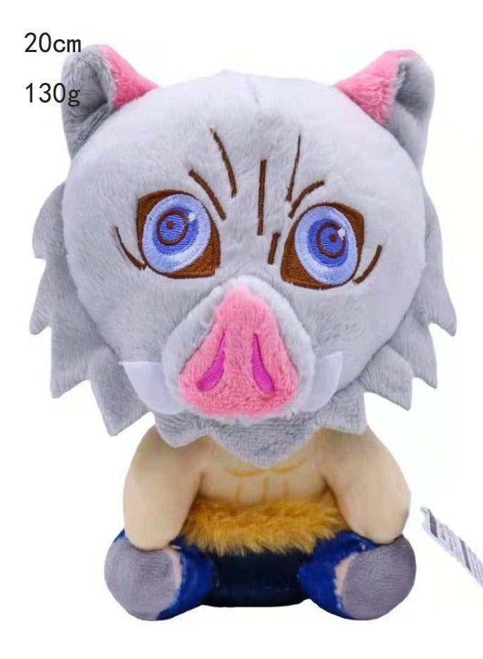 4 Pcs Demon Slayer Plush Toy Doll Animal Pillow 20cm - Image 2