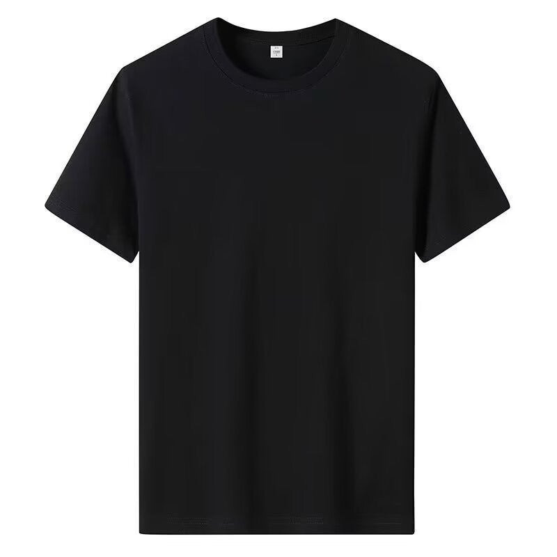 Summer Casual Shorts Mens Big Pocket Cargo Pure black short T 