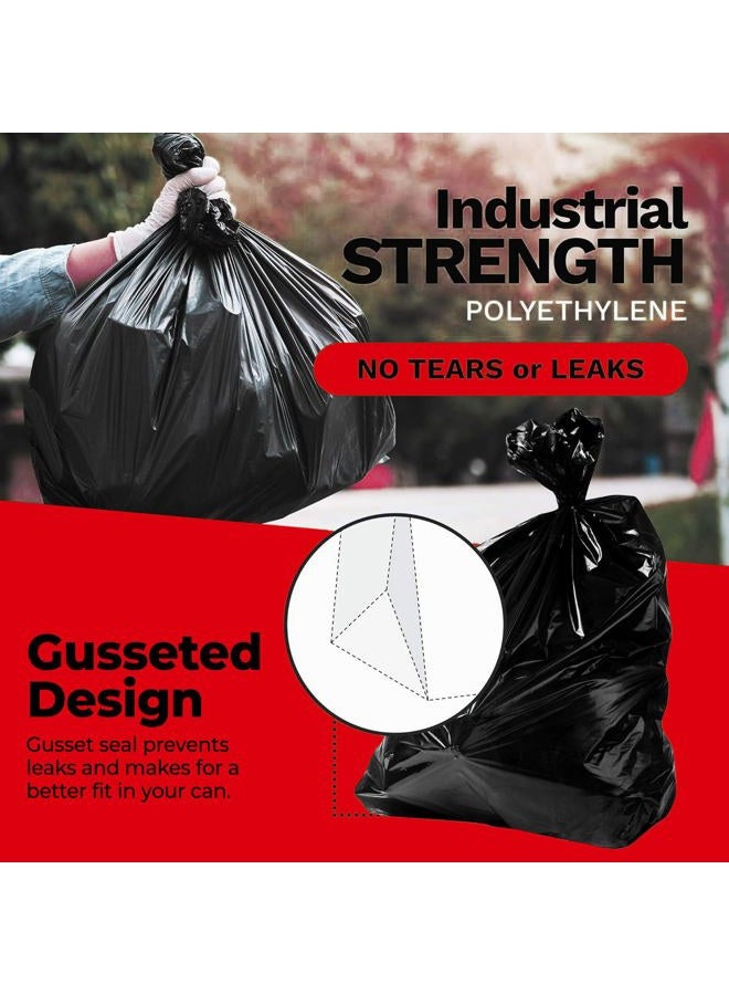 ToughBag 55 Gallon Trash Bags, 2.5 Mil Contractor Bags - 50 Count, Large 55-60 Gallon Trash Can Liners, Black Contractor Garbage Bags, 38 x 58" - Made in USA - Image 4