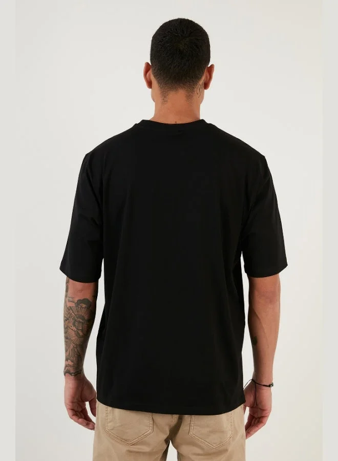 Buratti  Buratti Cotton Oversize Crew Neck Basic T Shirt Men's T SHIRT 5902365 for Men | Best Price UAE