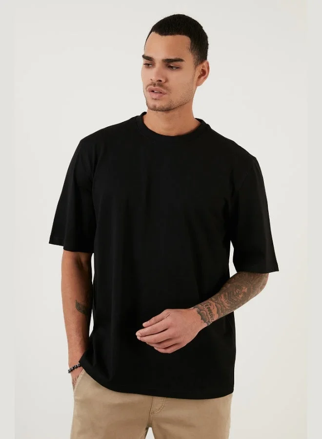 Buratti  Buratti Cotton Oversize Crew Neck Basic T Shirt Men's T SHIRT 5902365 for Men | Best Price UAE