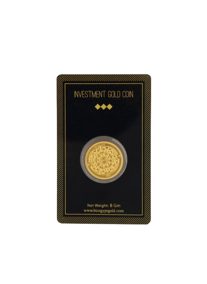 BTC - Rak Gold BTC gold coin 8 gram 24K pure 999.9  - 8 Grams - Image 1