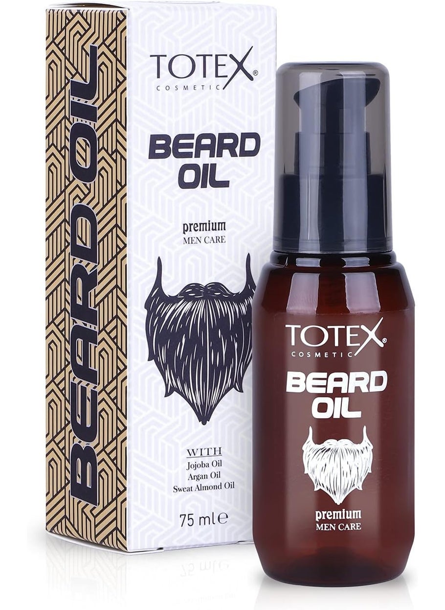 Totex - Totex Premium Beard & Mustache Serum Oil Conditioner Anti-Dandruff Men Care 75ml - Image 1