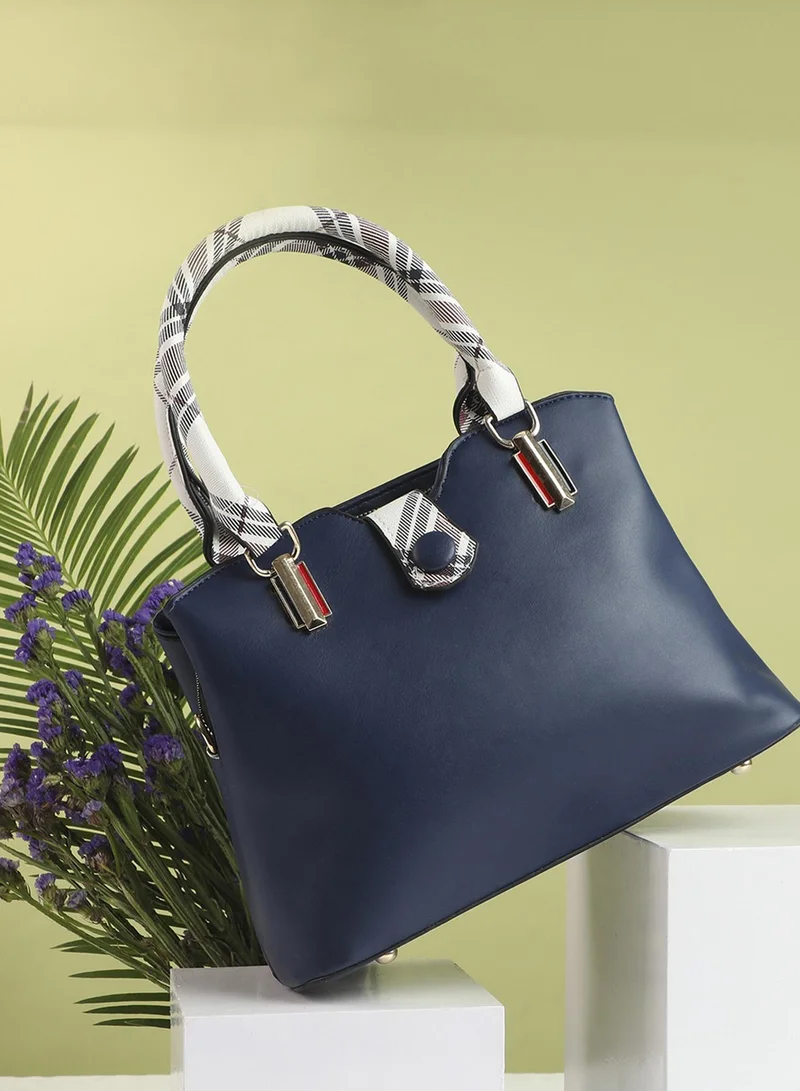 صوص هاوت حقيبة يد أنيقة باللون الأزرق من Elite Elegance