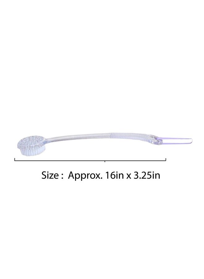 Aquasentials - Exfoliating Bath Brush (15.5In) (Clear Handle) - Image 1