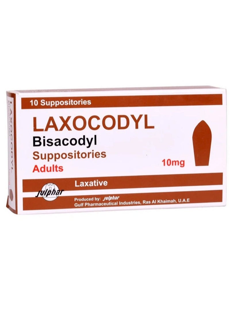 Julphar Laxocodyl 10Mg Adult Suppository 10'S - Image 2