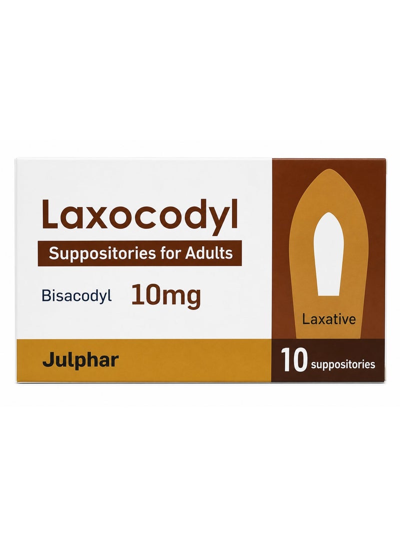 Julphar Laxocodyl 10Mg Adult Suppository 10'S - Image 1
