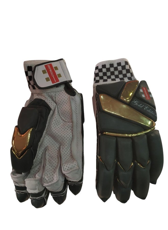 Gray-Nicolls Gold Edition Green Cricket Batting Gloves Adult Size Right Handed - Image 2
