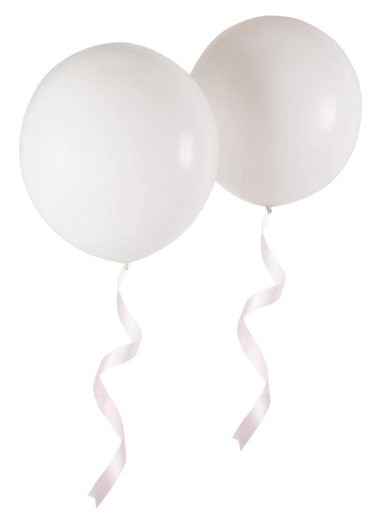 Boxwoods 10 Pcs Of Big Size White Helium Balloons 18 Inch For Birthday Bridal Shower And wedding Décor  - Image 3