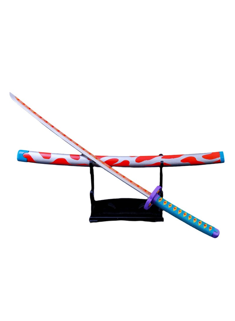 26cm Anime Demon Slayer Nichirin Sword Model Toy with Scabbard Costumes Accessories - Image 1