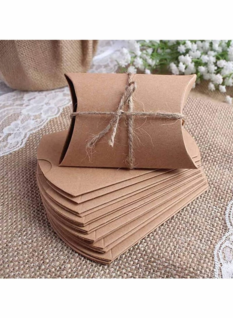 KASTWAVE 50 PCS Pillow Wedding Candy Boxes Throw Neck Pillows Shaped Candy Box - Image 4