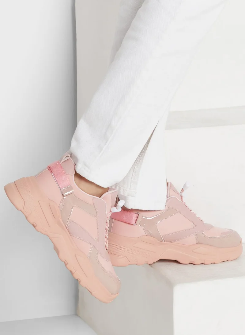 Ginger Patent Detail Sneaker