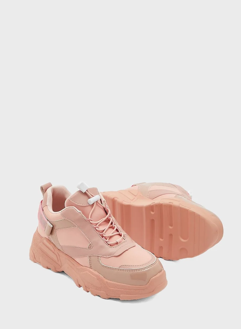 Ginger Patent Detail Sneaker