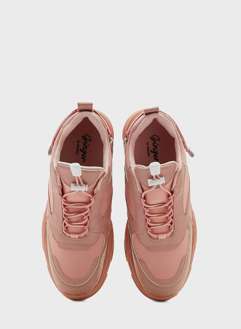 Ginger Patent Detail Sneaker