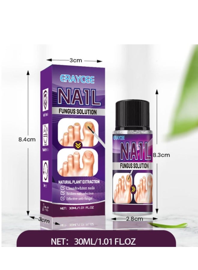 ERAYCEE Fungal Nail Treatment Liquid Nail Fungus Treatment for Toenails & Fingernails Fungal Nail Renewal Anti Fungus Nail Repair Smooth & Hydrates Nail Reduce Discoloration 30ml - Image 4