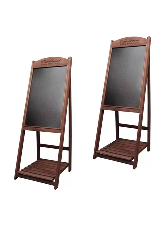HOME TASTE Hometaste Wooden Writing Drawing Board With Stand Massage Board - Wooden Blackboard Hand Writing Boardsideal For Restaurants Menu, Wedding, Party, Arts And Crafts, Drawing, Greetings 