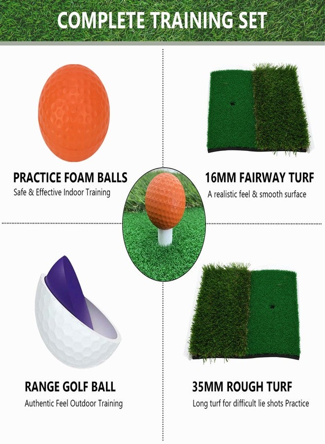 MFBJXC Pop-Up Golf Chipping Net Set with Mat & 8 Practice Balls- Professional Golf Chipping Practice Ideal for Indoor and Outdoor Training- - Gifts for Men, Golfers, Teenage Boys and Beginners - Image 3