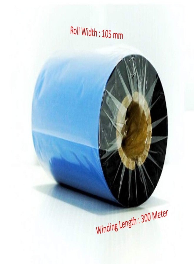 105 X 300 Meters, 1 Inch core, Thermal Transfer Barcode Labels Premium Wax Ribbon for Desktop Printer TSC, Zebra, Citzen, WEP, Datamax, Thosiba, Sato Etc.(Pack of 1) - Image 1