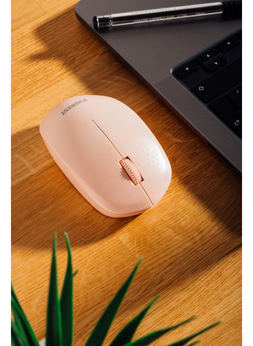 Everest Smw-88 USB Pink 2.4ghz Wireless Mouse  - Image 2