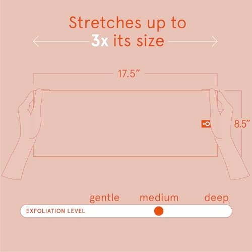 Cleanlogic Body Exfoliating Cloth, Stretchy Exfoliator Bath and Shower Washcloths for Smooth and Softer Skin, Reusable Daily Skincare Tool, Assorted Colors, 3 Count Value Pack - Image 3