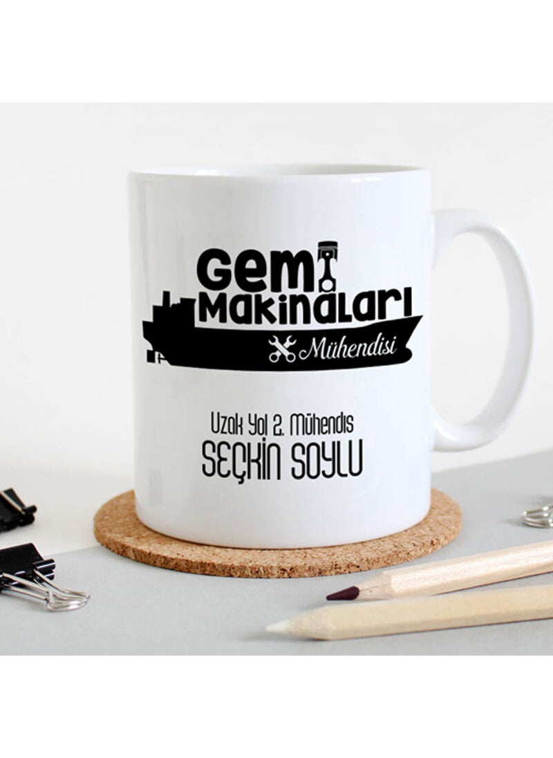 Art By Aslı - Marine Machinery Engineer Personalized Profession Mug Cup - Image 1