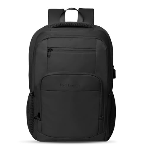 Red Lemon Swiss pack 26L Waterproof Laptop Backpack – Pro Series 2025 Model,15.6" Laptop Bag with Rain Cover for Men & Women, Ideal for Office, Travel, School & Daily Use (Midnight Black) - Image 1