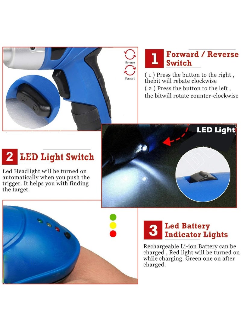 EUROMAX - EUROMAX 4.8V Rechargeable Cordless Screwdriver with Light - Image 1
