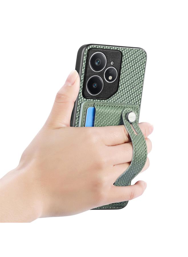 S-TOP Case For Realme Neo7 Wristband Kickstand Wallet Back Phone Case with Tool Knife - Image 4