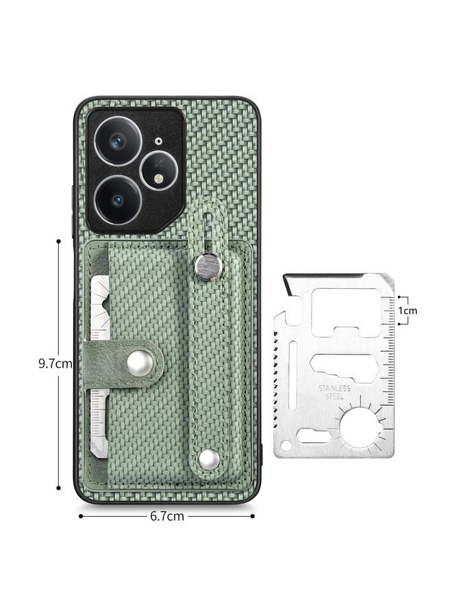 S-TOP Case For Realme Neo7 Wristband Kickstand Wallet Back Phone Case with Tool Knife - Image 5