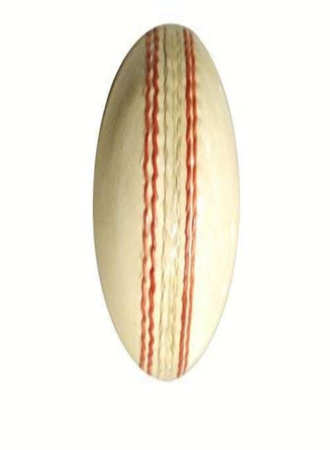 RAISCO Bw01 Leather Cricket Ball, Size Club, (White) - Image 4