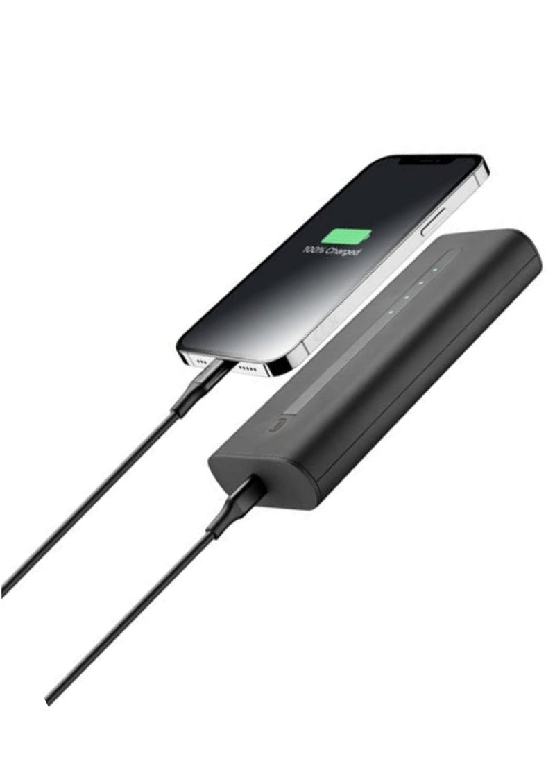 سيلولار لاين بنك الطاقة Cellularline Thunder بسعة 20000 مللي أمبير في الساعة. إنه شاحن بطارية محمول للأجهزة الإلكترونية مثل الهواتف الذكية والأجهزة اللوحية (BKLACK) - Image 1