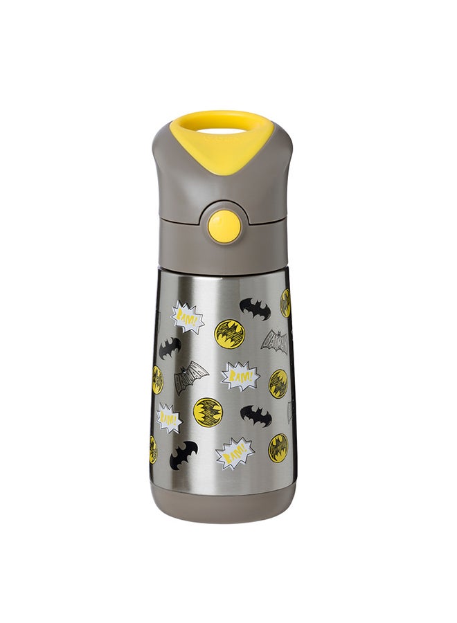 b.box Batman Insulated Drink & Water Bottle, Insulated Double Wall Stainless Steel, Keeps Drinks Cold up to 8hrs, Warm up to 6hrs, 350ml/14 - Image 1