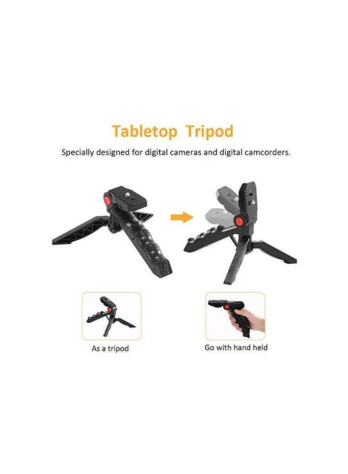 DUSALA Vlogging Live Streaming Kit With Microphone Tripod Black - Image 4