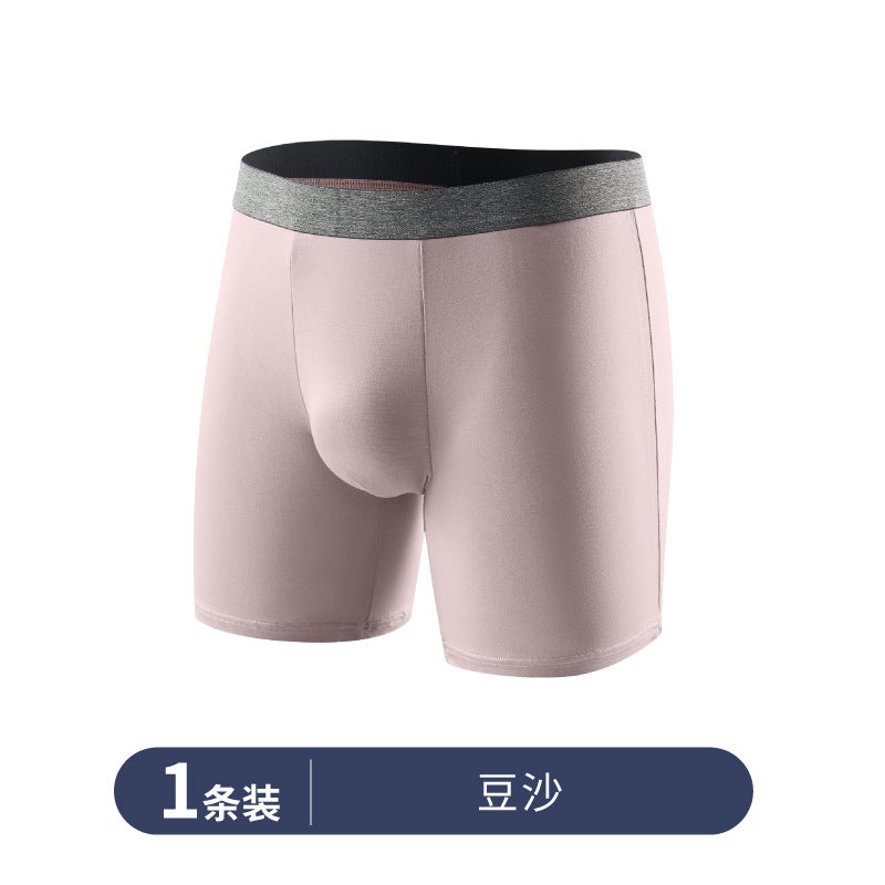 Men'S Large Size Sports Underwear, Boxer Briefs, High-Waisted, Extended Length, Breathable, Comfortable For Running Without Chafing - Image 1