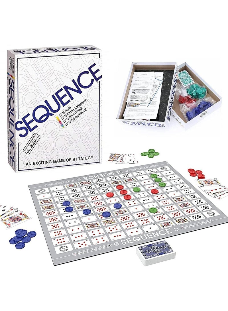 Sequence Strategy Card Board Game for Kids and Adults - Image 2
