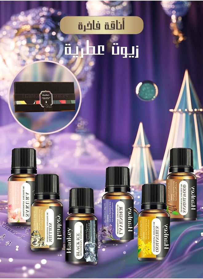 HANKEY - Essential Oils 6 Blends Set, Perfect for Humidifiers and Diffusers, Aromatherapy Diffuser Oils Scents, Essential Oil Kit for Home Use, Essential Oil Pack with Various Scents - Image 1