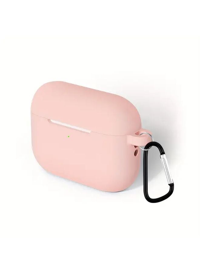 غلاف سيليكون ناعم مضاد للانزلاق لـ AirPods Pro الجيل الثالث - وردي - تصميم مضاد للصدمات وبسيط - Image 1