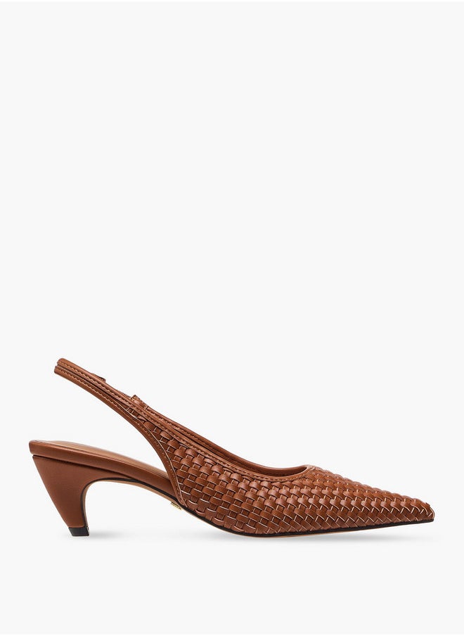 Celeste Women's Pointed Toe Slip-On Shoes with Kitten Heels  - Image 3