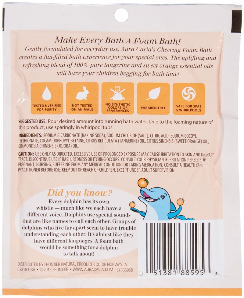 Aura Cacia Aromatherapy Foam Bath for Kids - Cheering - 2.5 oz - Image 2