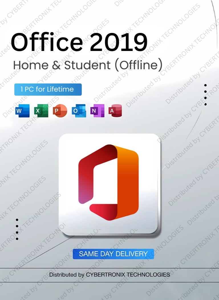 Office 2019 Home & Student ( Offline ) | 1 PC for lifetime | Windows | Digital License | SAME DAY DELIVERY