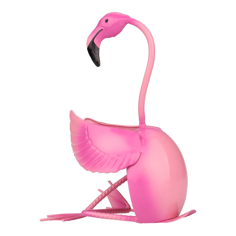 Flamingo Wine Holder Pink Metal Sculpture Practical Ornament - Creative Wine Rack Home Decoration for Interior Decor - Image 5