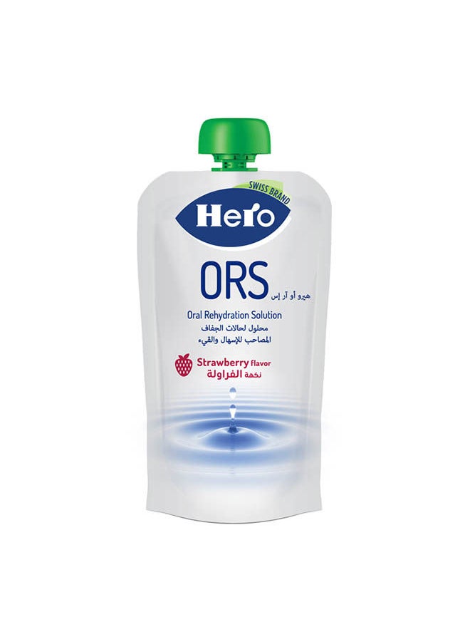 Hero Baby - Ors (Oral Rehydration Solution) Strawberry Flavor 200 ml - Image 1